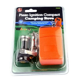 SE Compact Piezo Ignition Compact Camping Stove - Propane, Isobutane & Butane with Storage Case