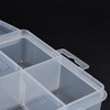 3Pcs Transparent Parts Box Removable Separate Grid Hardware Tools Organizer