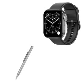 BoxWave Stylus Pen Compatible with aeac Smart Watch & Waterproof Fitness Watch (1.99 in) - FineTouch Capacitive Stylus, Super Precise Stylus Pen - Metallic Silver