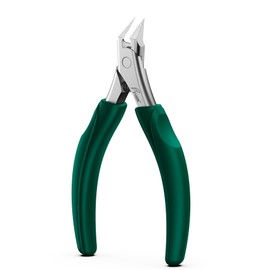 FVION Straight Blade Toenail Clippers, Comfort Handle Ingrown Toe Nail Clippers for Thick Nails for Seniors, Finger Nail Clippers for Adult (Green)