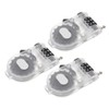 KOMBIUDA 6pcs Portable Anti-Theft Skateboard Lock Lightweight Retractable Cable for