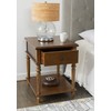 Powell Hazelnut Modern Classic Side Vivian Table