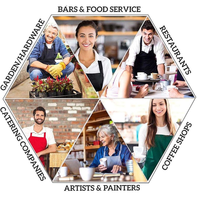 Smooffly Cute Cats with Fish Bone Apron,Adjustable Neck Bib Apron