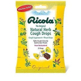 Ricola Original Natural Herb Cough Suppressant Throat Drops 21 Ct