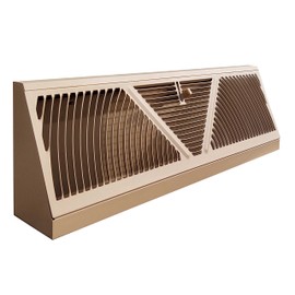 5.5" Height Shoemaker Baseboard Register (18", Brown)