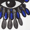 1 x Large Eyes Sequin Embroidered Hot Melt Patch Clothes