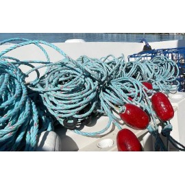 Samson Rope Ultra Blue 3 Strand 3/8" Diameter 100 ft Spool Crab Lobster Line