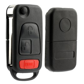 KeylessOption Replacement Keyless Entry Remote Fob Clicker Flip Key Shell Case