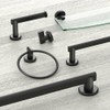 Gatco 5452MX Locke Towel Ring, Matte Black