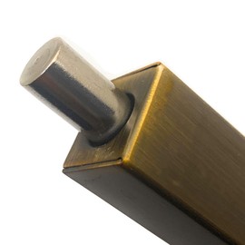 RANIT 12 inch Stainless Steel Security Concealed Slide Bolt Lock,Safty Guard Lever Door Action Flush Bolt Lock Latch for Furniture Hardware Fitting Accessories Brass