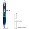 Libetui Pack of 10 Ballpoint Pens with Non-Slip Grip Zone
