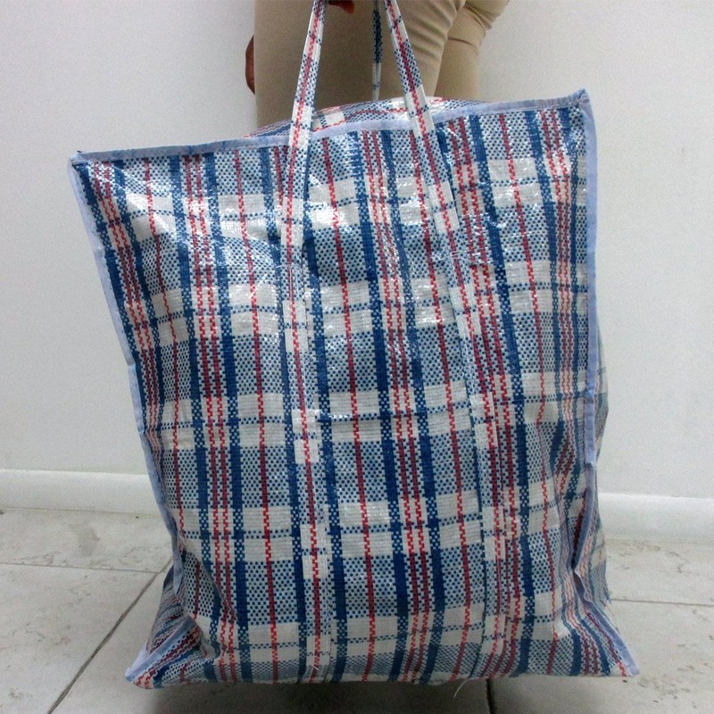 Large Tote Storage Bag Reusable Shopping Groceries Laundry Organizing Zipper