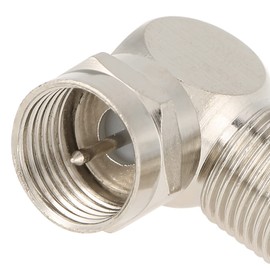 5pcs TV Antenna Male to F Type Female Right Angle Cable Connector Adapter Set for Home Theater