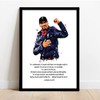 LIVERPOOL - JURGEN KLOPP QUOTE - FRAMED ILLUSTRATION PRINT POSTER