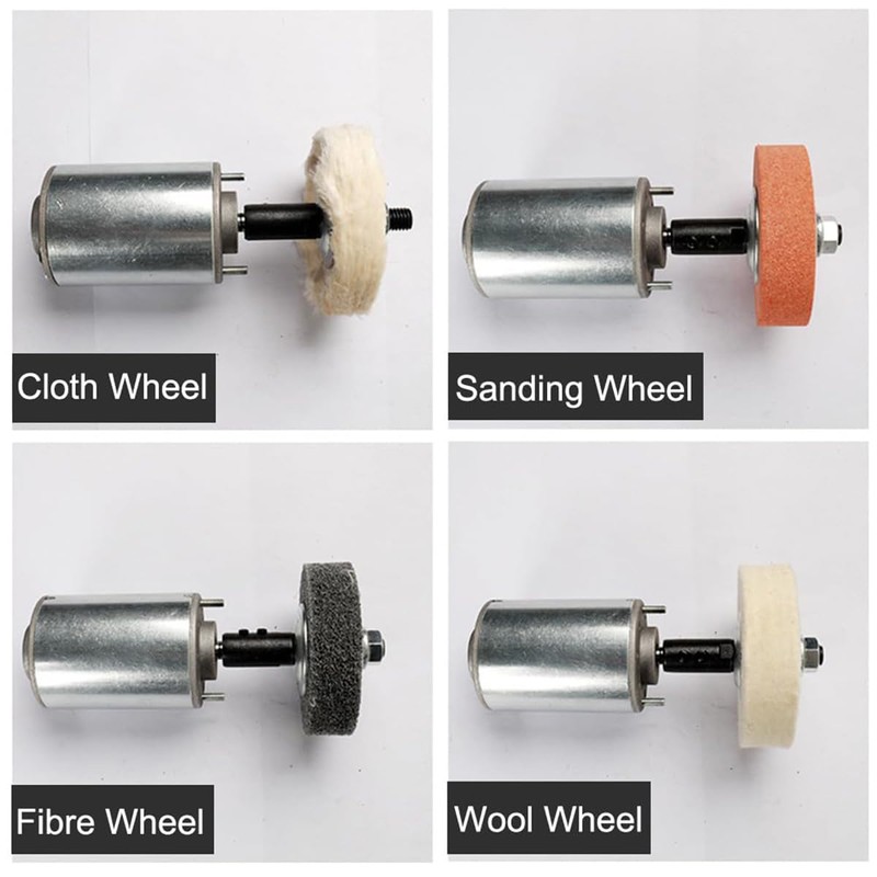Laroal 8mm Motor Arbor Adapter Bench Grinder Extension Shaft Arbor