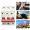 3P Miniature Circuit Breaker DIN Rail Mounted Short Circuit Protection