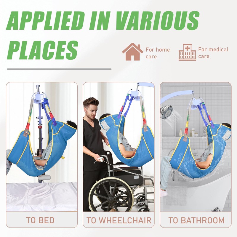 EZ Assistive Universal Full Body Patient Lift Sling, Patient Lift