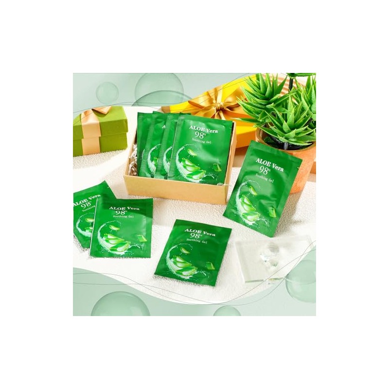 Siifert Travel Size Aloe Vera Gel - 60 Pcs Organic