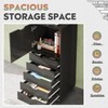 DEVAISE 5-Drawer Wood File Cabinet, Mobile Filing Cabinet with 1