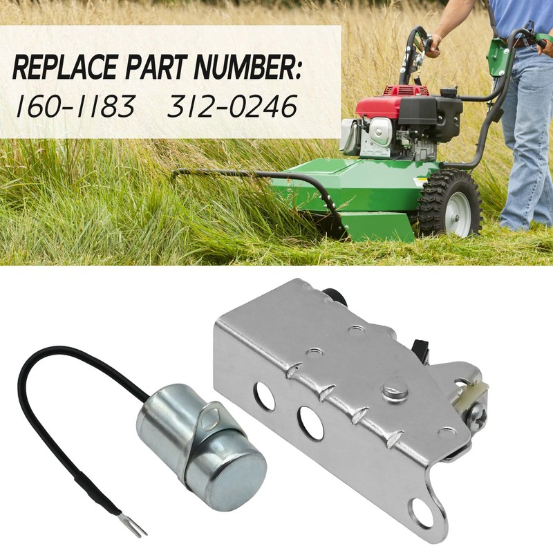 laffoonparts 160-1183 312-0246 Lawn Mower Points and Condenser Set Replacement