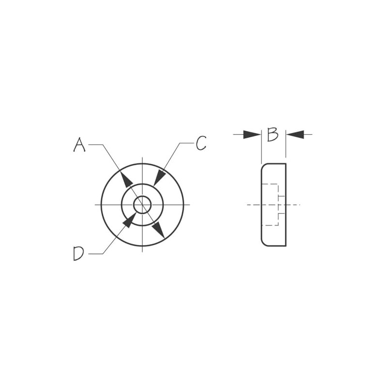 Sea-Dog 324390-1 Windshield/Door Bumper Pad - Black