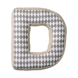 Bloomingville Grey Patterned Cotton D Pillow