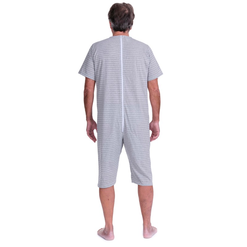 FERRUCCI Sanitary Comfort Short Sleeve Short Pants 1 Zip Back