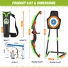 HYES Bow and Arrow for Kids, LED Light Up Archery