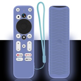 Glow Blue Remote Case for Onn Remote Control, 100026240 Silicone Sleeve Compatible with Onn Android TV 4K UHD Stick TV Box Remote Washable an-ti Lost Anti-Slip Skin-Friendly