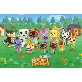 POSTER STOP ONLINE Animal Crossing New Horizons - Gaming Poster (Character Line-Up) (Size 36" x 24")