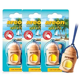 AREON Fresco Car Air Freshener Tortuga 4 Milliliters Multi Pack Of 3