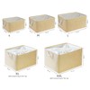 Mangata Foldable Storage Box, Small Thickened Fabric Storage Basket with