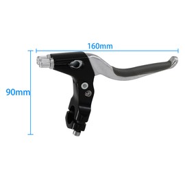 WEERAS Synchronous Brake Lever Black/Chrome for Double Bicycle Brake Cables with Cantilever & Caliper for DBI Bicycle Brake Cables