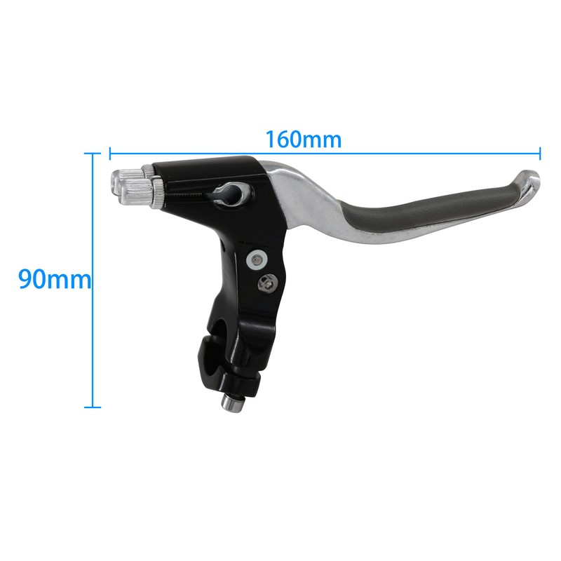 WEERAS Synchronous Brake Lever Black/Chrome for Double Bicycle Brake Cables