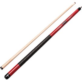 Viper Revolution Sure Grip Pro 58" 2-Piece Billiard/Pool Cue, Metallic Red, 21 Ounce