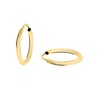 MyGold Women's Creole Earrings Yellow Gold White Gold 333 /