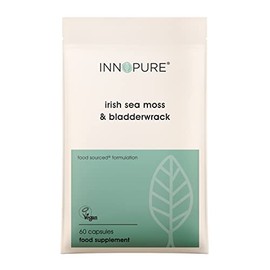 INNOPURE Irish Sea Moss & Bladderwrack - High Strength, Ethically Sourced SeaMoss in a Vegan Capsule - Non GMO, UK Made (60 Capsules)