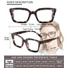 Hubeye Reading Glasses for Women 3 Packs Oprah Style Square