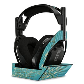 MightySkins Carbon Fiber Skin Compatible With Astro A50 Wireless Headphones + Base Station (Gen 4) - Almond Blossom | Protective, Durable Textured Carbon Fiber Finish | Easy To Apply | Made in the USA