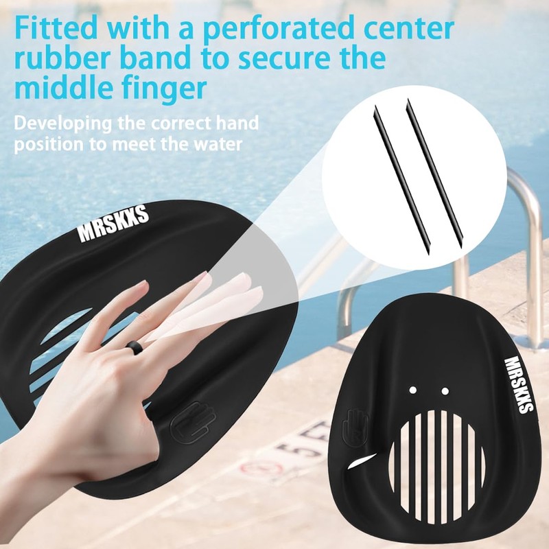 Unisex Swimming Paddles Hand, Training Tool Hand Paddles Swimming, Swimming