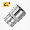 HARFINGTON 8pcs E-Torx Socket 1/2" Drive E22 External Torx Deep