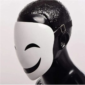 Máscara De Halloween Para Anime Sub Cosplay, Blanco !