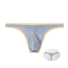 ZAIGGUT - Tanga sexy para hombre, tanga de tanga, bolsa de abultamiento, 1*Azul, X-Large