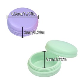 Pack of 6 Mini Jars with Lid, 10 ml, Empty Cosmetic Containers, Cream Containers, Small Containers, Plastic, Cosmetic Jars for Filling, Travel, Refillable Cosmetic Jars for Cream, Lotion, Cosmetics