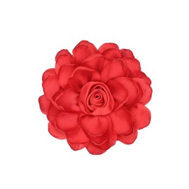 Rose Brooch and Pin for Women Elegant Delicate Flower Pin Shawl Clip Duck Beak Clip for Women's Dress Banquet Party Jewelry Gift-red