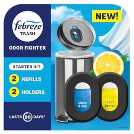 Febreze Trash Odor Fighter - Stick-On Deodorizer for Fresh Scents