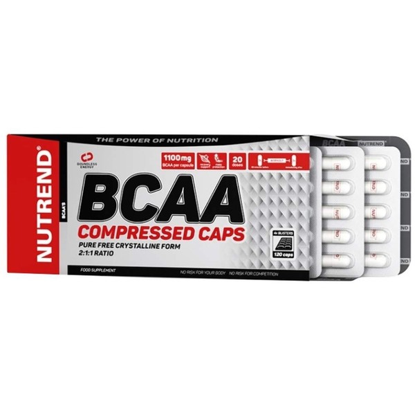 NUTREND BCAA Compressed Capsules, 120-Count