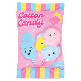 iscream Play with Your Food! Cotton Candy Play Pillow Set with Embroidered Accents