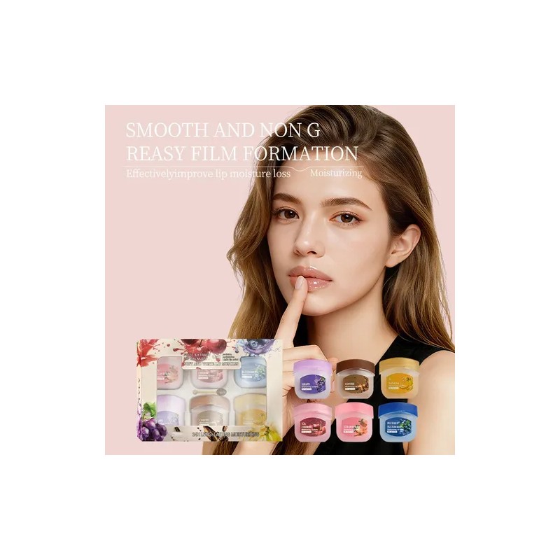 Set De 6 Kits De Cuidado Labial Fruit Lipstick Con
