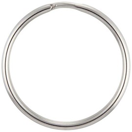 Nissa Chain P-855 Stainless Steel Key Ring, 1.3 inches (32 mm), Reference Load Capacity: 8.8 lbs (4 kg), Pack of 10